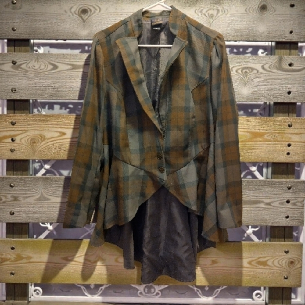 Torrid Outlander Plaid Lace Up Blazer